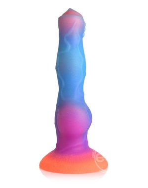 XR Brands CREATURE COCKS SPACE COCK GLOW IN THE DARK SILICONE ALIEN DILDO