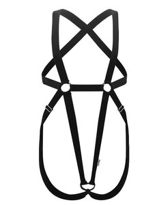 CANDYMAN 99607 PROTUDER BODYSUIT BLACK