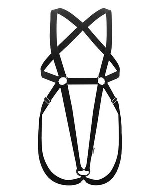 CANDYMAN 99607 PROTUDER BODYSUIT BLACK