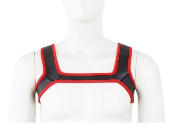 EVEREST TRADING COMPANY LLC NEOPRENE SPORTS BULLDOG HARNESS RED PIPING