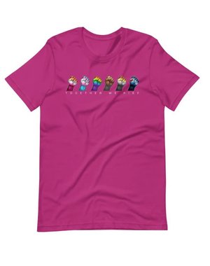 SWISH EMBASSY SWISH EMBASSY 'TOGETHER WE RISE" T-SHIRT BERRY