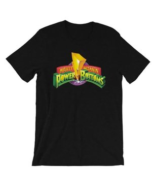 SWISH EMBASSY SWISH EMBASSY 'MIGHTY MOANIN POWER BOTTOMS" T-SHIRT BLACK HEATHER