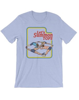 SWISH EMBASSY SWISH EMBASSY 'LET'S SUMMON TOPS" T-SHIRT HEATHER BLUE
