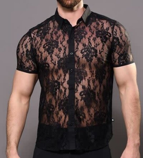 ANDREW CHRISTIAN ANDREW CHRISTIAN UNLEASHED LACE MUSCLE SHIRT