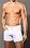 ANDREW CHRISTIAN ANDREW CHRISTIAN WHITE SUMMER SPARKLE STRETCH JEAN SHORTS