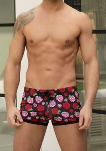 ANDREW CHRISTIAN ANDREW CHRISTIAN FLORAL MESH SHORTS