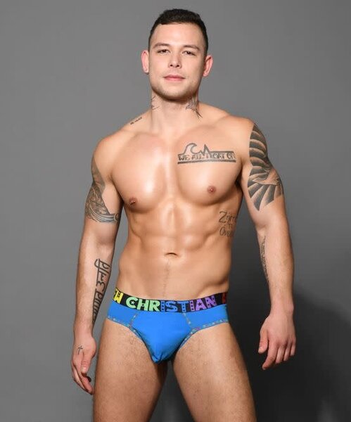 ANDREW CHRISTIAN ALMOST PRIDE COTTON BRIEF