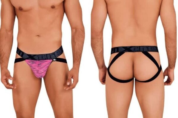 Xtremen XTREMEN 91099 MICROFIBER MESH JOCKSTRAP PINK