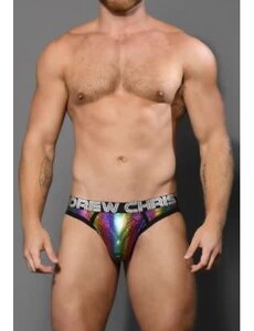 ANDREW CHRISTIAN SPARKLE RAINBOW BRIEF JOCK W/ ALMOST NAKED