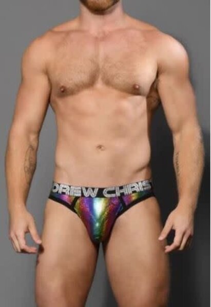 ANDREW CHRISTIAN SPARKLE RAINBOW BRIEF JOCK W/ ALMOST NAKED