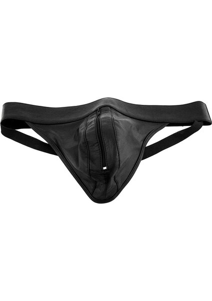 ROUGE ROUGE LEATHER ZIP JOCK