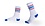 AUSSIEBUM AUSSIEBUM WHITE SOCKS WITH 2 TONE STRIPES