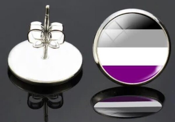 ROUND POST PRIDE EARRINGS
