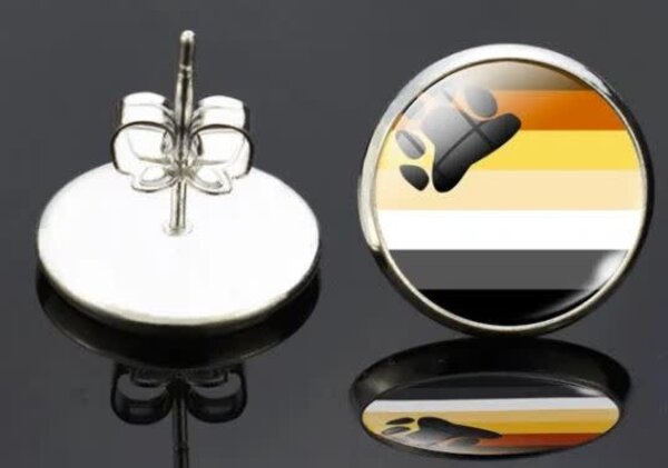 ROUND POST PRIDE EARRINGS