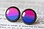 BI PRIDE ROUND POST EARRINGS