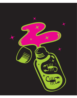 DOUBLE SCORPIO DOUBLE SCORPIO BOTTLE MUSCLE TANK WHITE