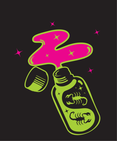 DOUBLE SCORPIO DOUBLE SCORPIO BOTTLE MUSCLE TANK WHITE