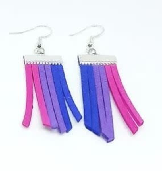 BI PRIDE TASSEL EARRINGS
