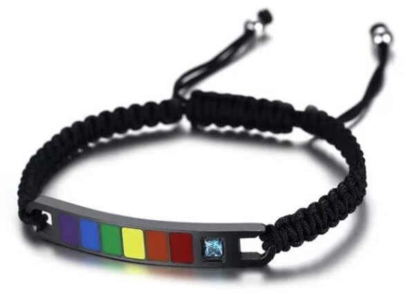 BRAIDED ROPE CHAIN RAINBOW BRACELET