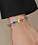 RAINBOW RAINBOW BAR ENAMEL CHAIN BRACELET