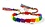 RAINBOW THIN SECTIONED ADJUSTABLE FRIENDSHIP BRACELET