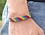 BRAIDED RAINBOW STRIPE ADJUSTABLE FRIENDSHIP BRACELET