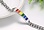 RAINBOW RAINBOW BAR ENAMEL CHAIN BRACELET