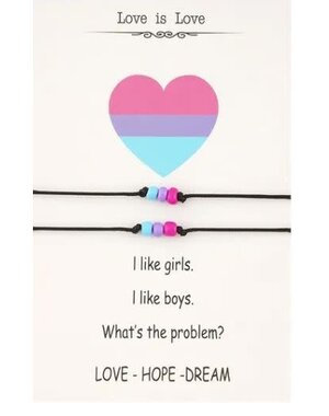  BEAD & CORD PRIDE BRACELET