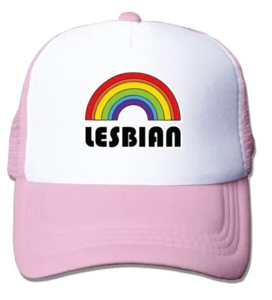 LESBIAN PRIDE WITH RAINBOW ADJUSTABLE CAP