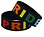 RAINBOW 'PRIDE' BLACK SILICONE BRACELET