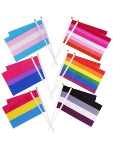  MINI PRIDE FLAGS 5.5" X 8.25"
