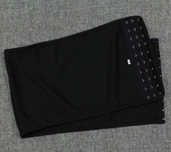 CHEST BINDER (STRAPLESS) BLACK