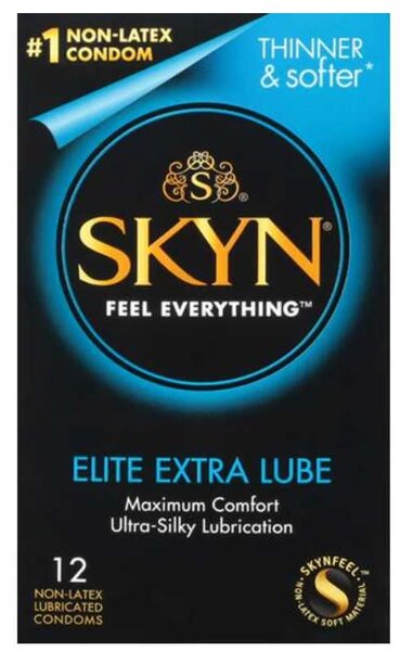 LIFESTYLES SKYN EXTRA LUBE 12 PK