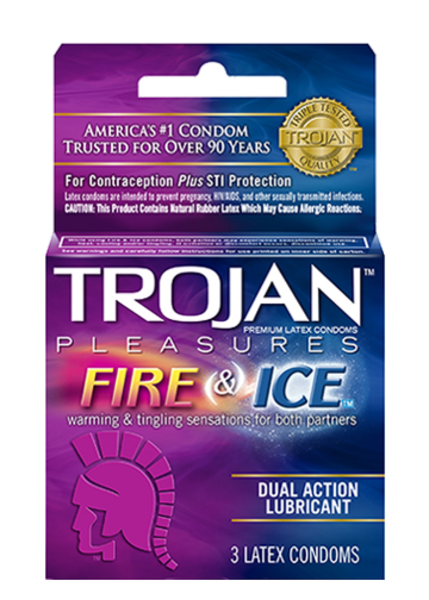 TROJAN TROJAN ECSTASY FIRE & ICE 3PK