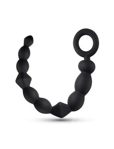 ANAL ADVENTURES ANAL ADVENTURES PLATINUM SILICONE BEGINNER ANAL BEADS BLACK