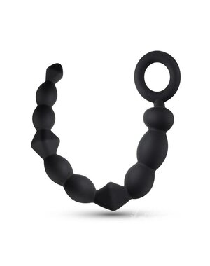 ANAL ADVENTURES ANAL ADVENTURES PLATINUM SILICONE BEGINNER ANAL BEADS BLACK