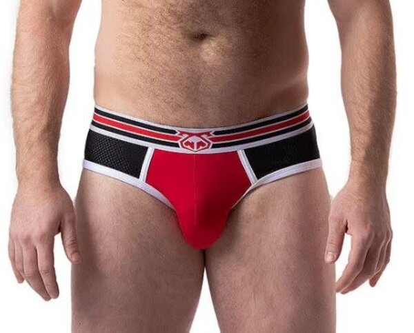 NASTY PIG NASTY PIG XPOSED CLASSIC BRIEF RED/BLACK