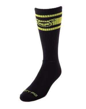 NASTY PIG NASTY PIG HOOK'D UP SPORT SOCKS BLACK/ACID LIME