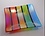 CHRIS PAULSON PAULSON GLASS 11.5" SQUARE TRAY RAINBOW & BLACK STRIPED