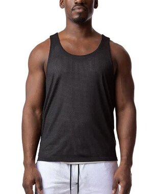 NASTY PIG NASTY PIG REVERS TANK TOP LIGHT HEATHER GREY/BLACK