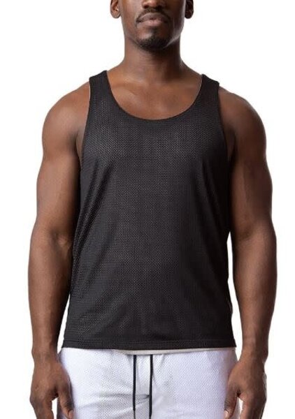 NASTY PIG NASTY PIG REVERS TANK TOP LIGHT HEATHER GREY/BLACK