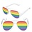 RAINBOW PINHOLE SUNGLASSES WHITE