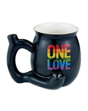 FASHIONCRAFT FASHIONCRAFT SMALL DELUXE MUG ONE LOVE BLACK/RAINBOW