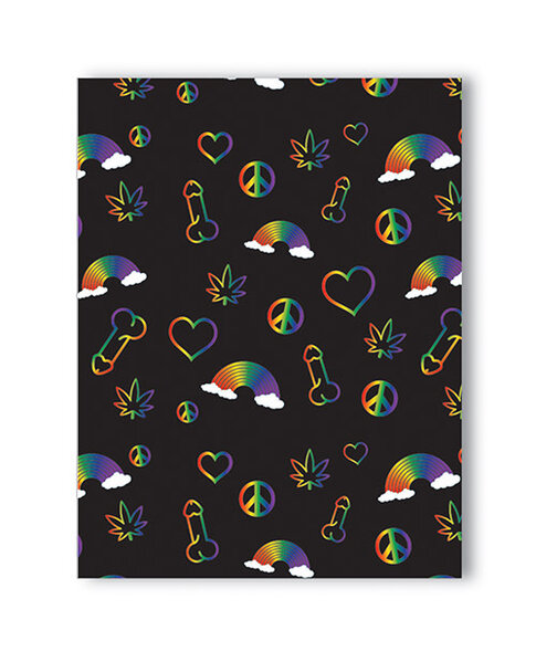 RAINBOW PENIS NAUGHTY GREETING CARD
