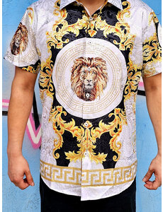 Chuxx CHUXX SHORT SLEEVE BUTTON UP LIONS HEAD