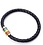 RAINBOW BRAIDED LEATHER BRACELET WITH MAGNETIC CLOSURE