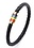 RAINBOW BRAIDED LEATHER BRACELET WITH MAGNETIC CLOSURE