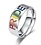 RAINBOW PRIDE WORD RING STAINLESS STEEL