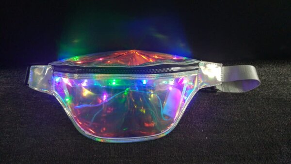 WESTERN FASHION FANNY PACK CLEAR WITH LED
