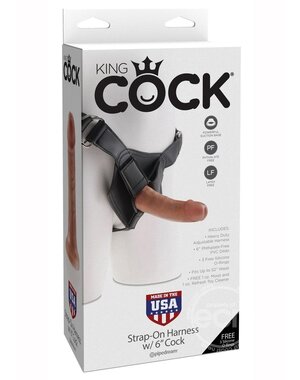 PIPEDREAM PRODUCTS KING COCK STRAP ON 6 inch